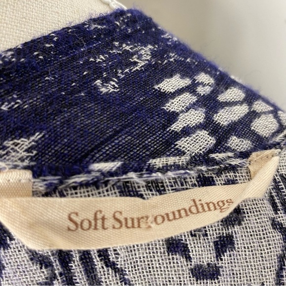 SOFT SURROUNDINGS Emory Cardi SEQUIN FRINGE JACKET EMBROIDERY Cardigan - Picture 12 of 12